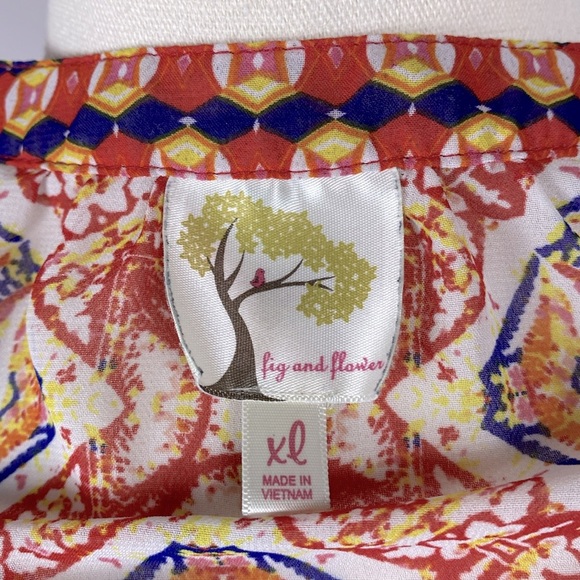 Anthropologie Multicolor Boho Blouse - Picture 9 of 9